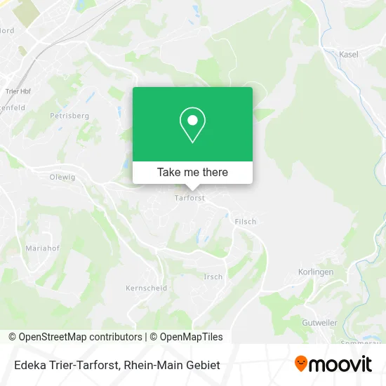 Edeka Trier-Tarforst map