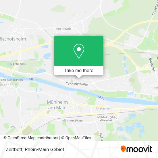 Zeitbett map
