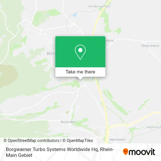 Borgwarner Turbo Systems Worldwide Hq map