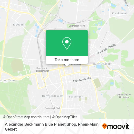 Alexander Beckmann Blue Planet Shop map