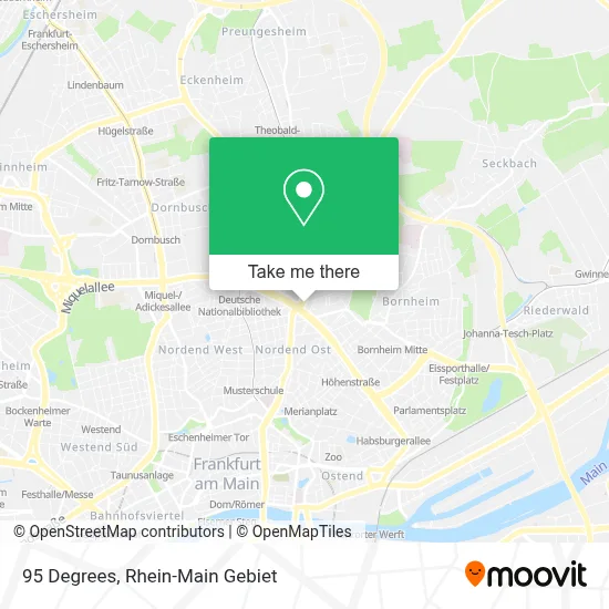 95 Degrees map