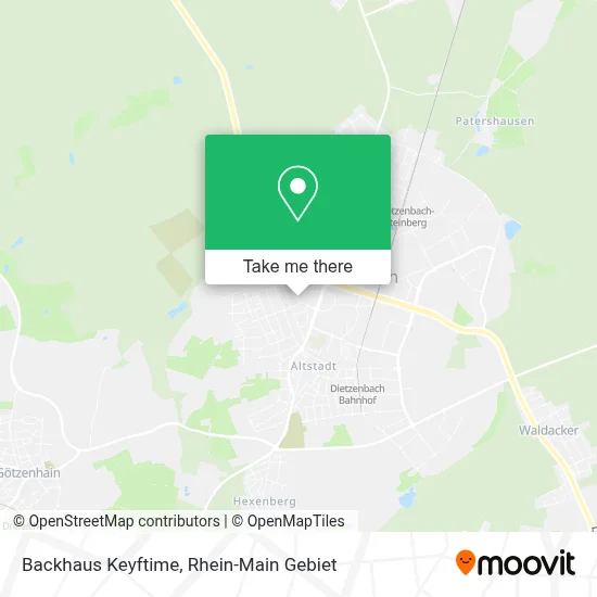 Backhaus Keyftime map