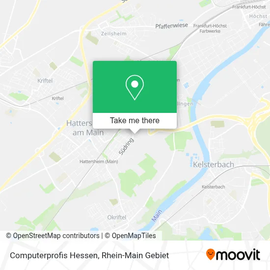 Computerprofis Hessen map