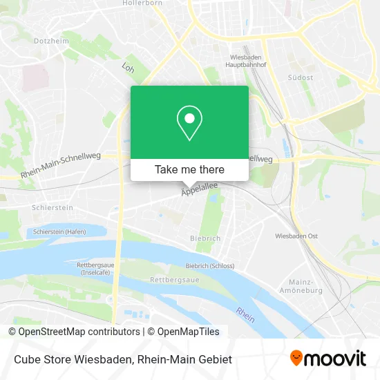 Cube Store Wiesbaden map