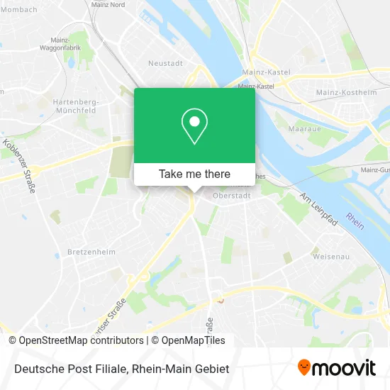 Deutsche Post Filiale map