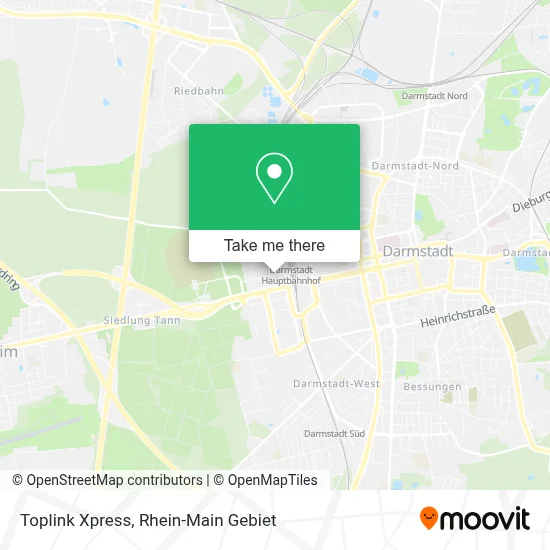 Toplink Xpress map