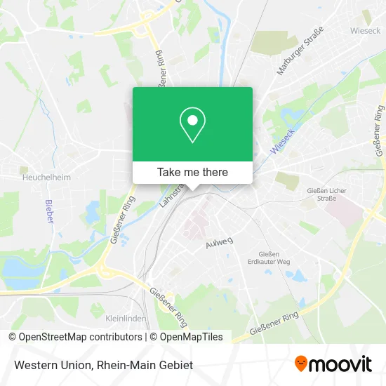 Western Union map