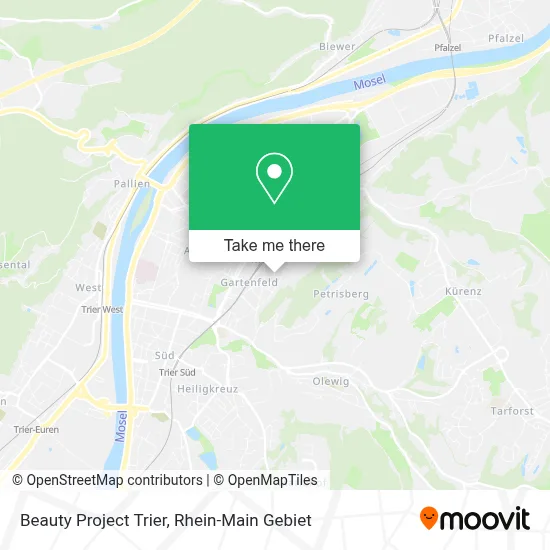 Beauty Project Trier map