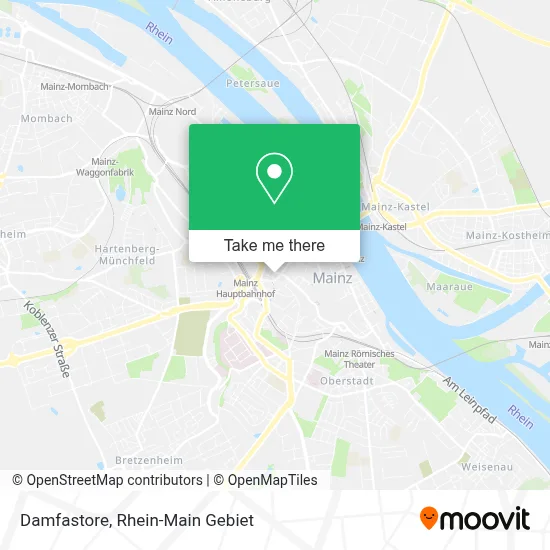 Damfastore map