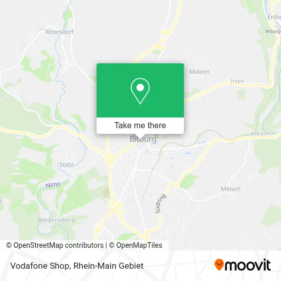 Vodafone Shop map