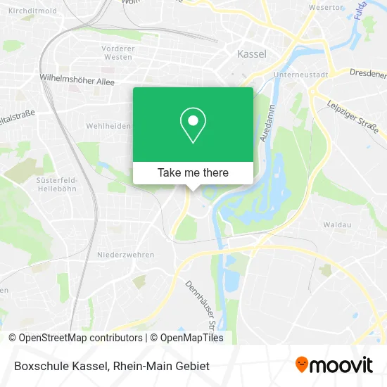 Boxschule Kassel map