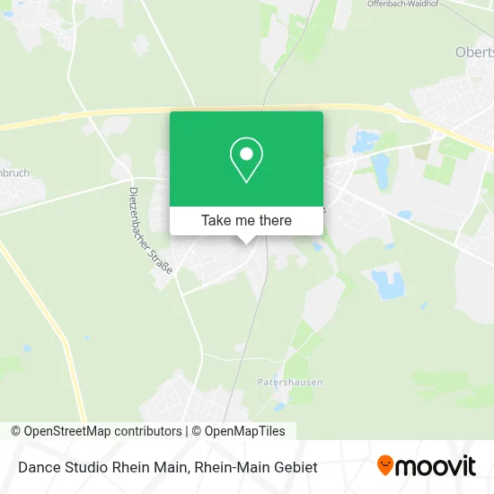 Dance Studio Rhein Main map