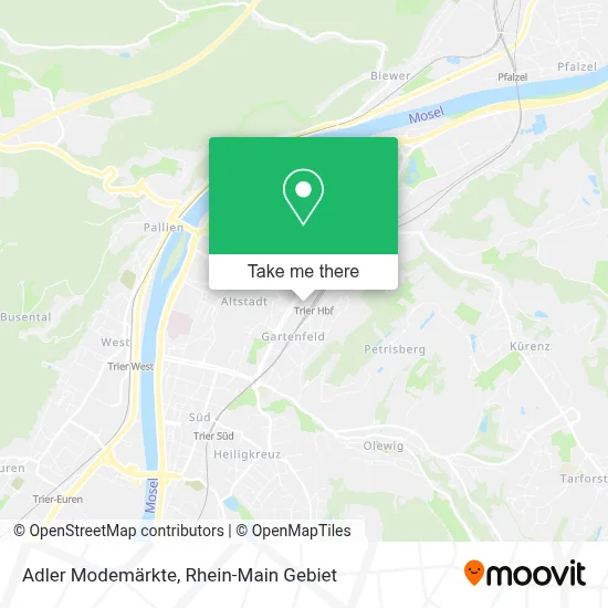 Adler Modemärkte map