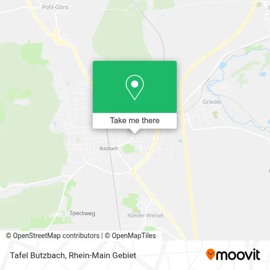 Tafel Butzbach map