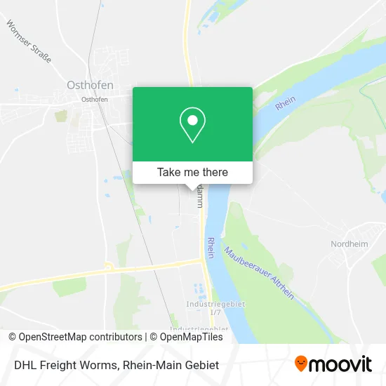 DHL Freight Worms map