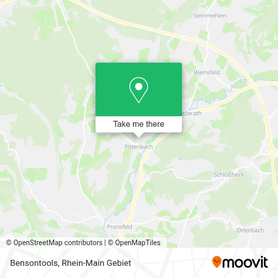 Bensontools map