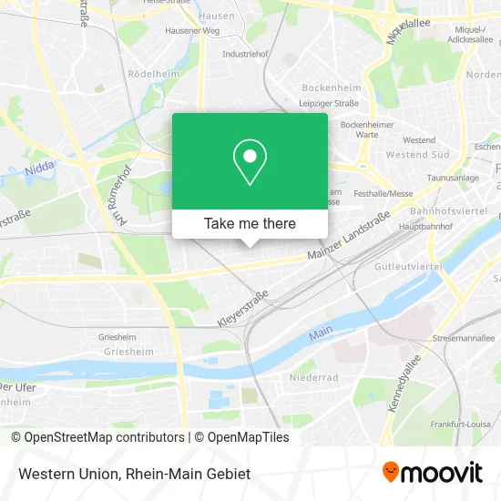 Western Union map