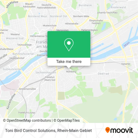 Toni Bird Control Solutions map