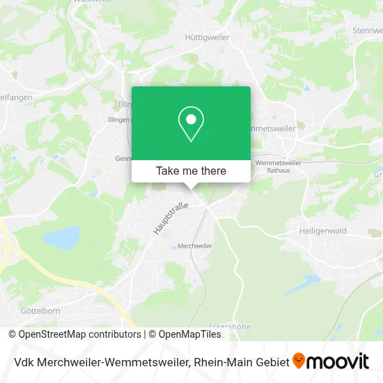 Vdk Merchweiler-Wemmetsweiler map