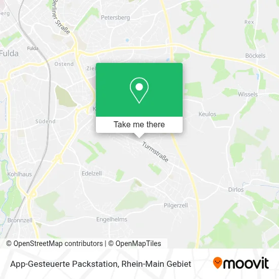 App-Gesteuerte Packstation map