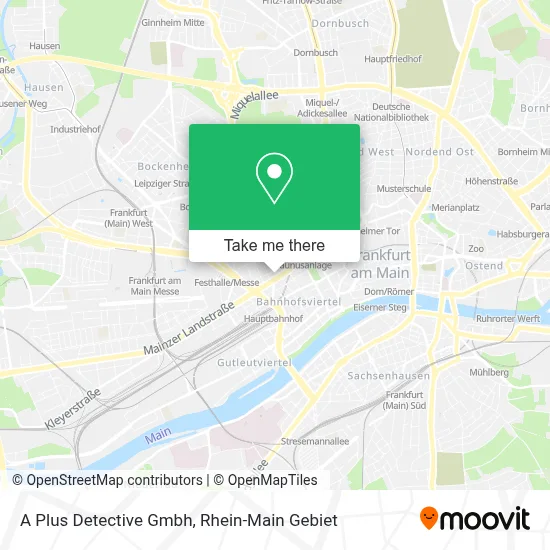 A Plus Detective Gmbh map