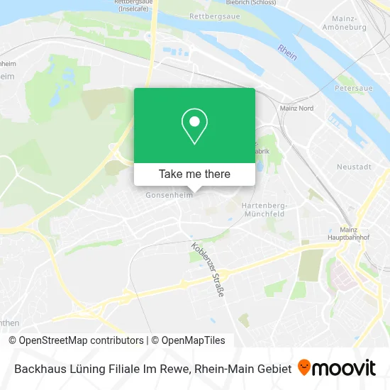 Backhaus Lüning Filiale Im Rewe map