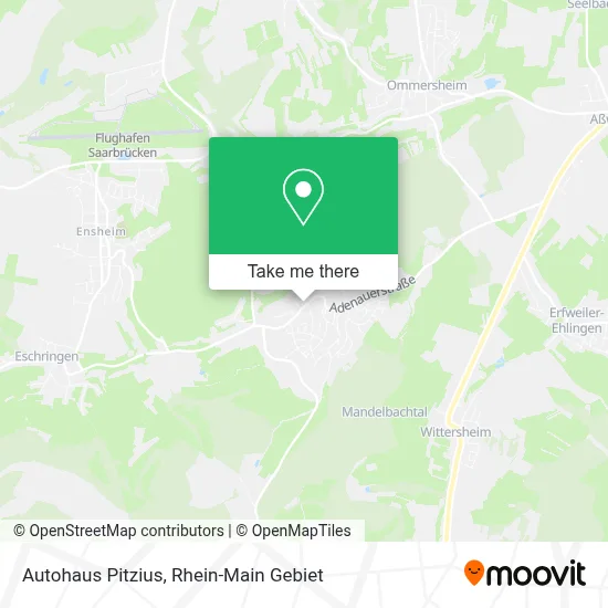 Autohaus Pitzius map