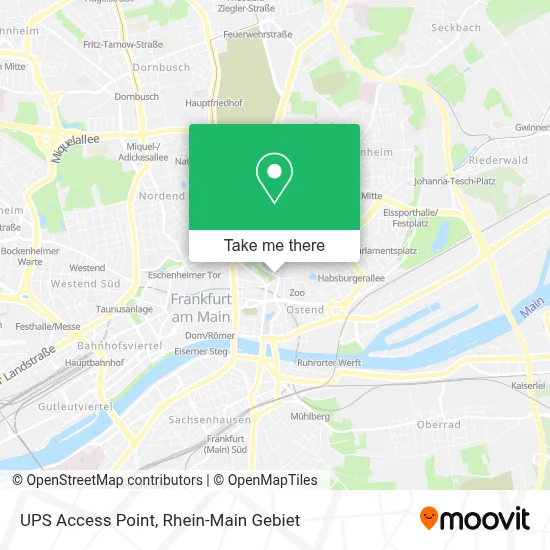 Ups Access Point map