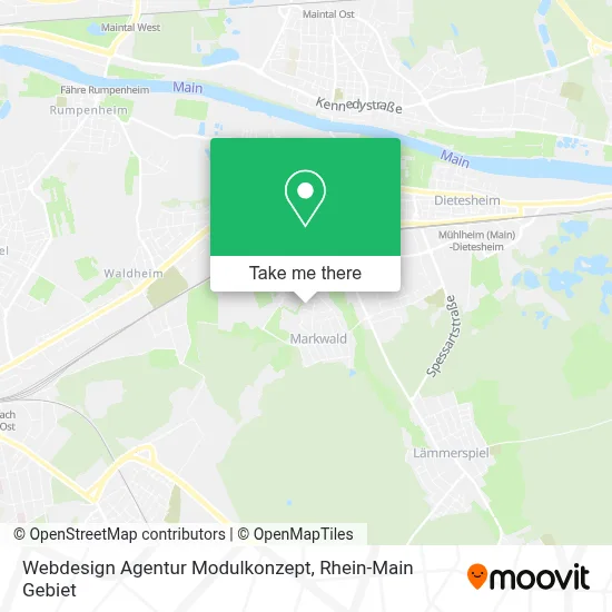 Webdesign Agentur Modulkonzept map