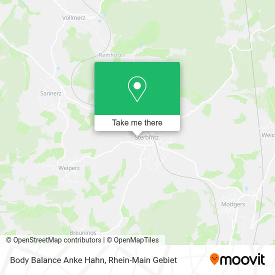 Body Balance Anke Hahn map