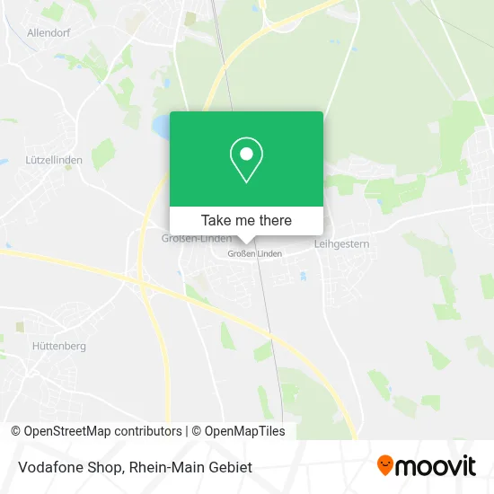 Vodafone Shop map
