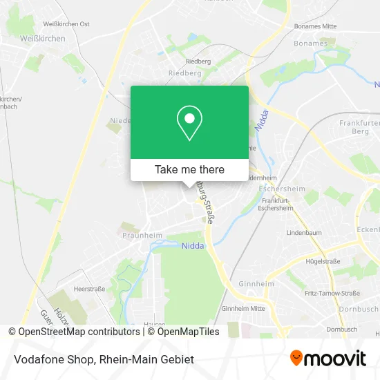 Vodafone Shop map