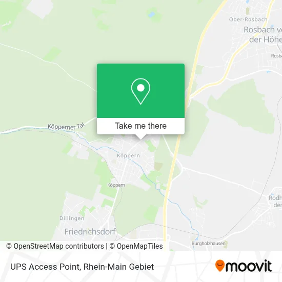 Ups Access Point map