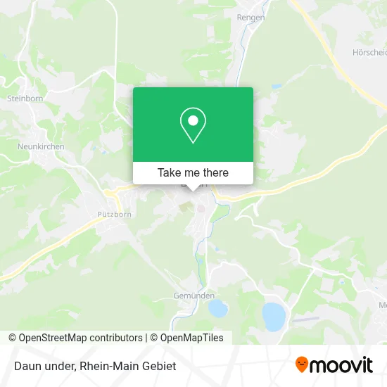 Daun under map