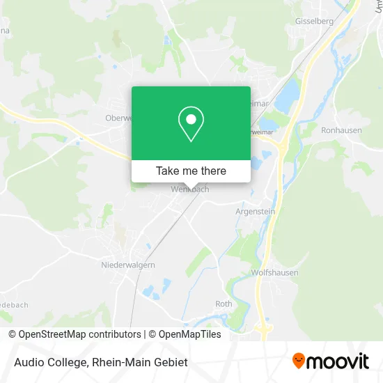 Audio College map