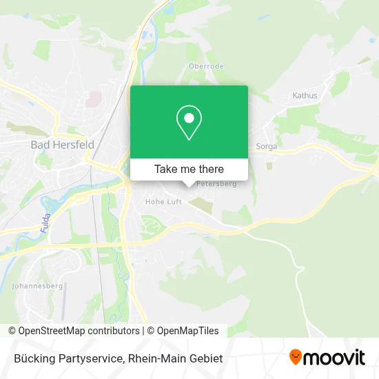 Bücking Partyservice map