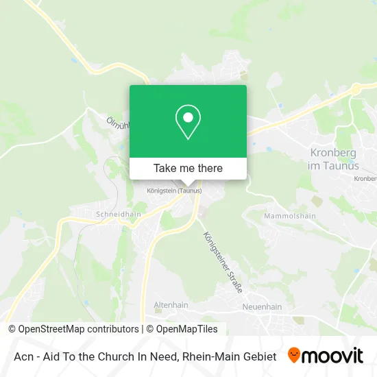 Acn - Aid To the Church In Need map