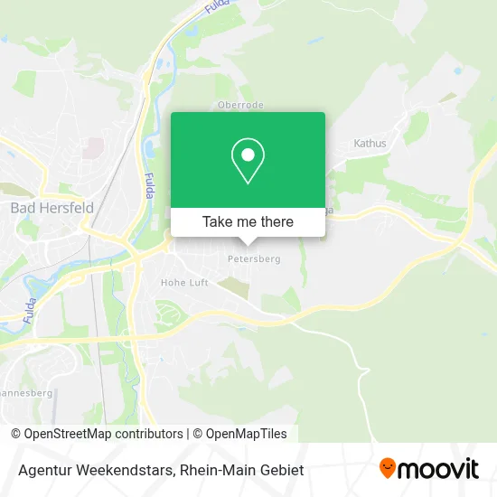 Agentur Weekendstars map