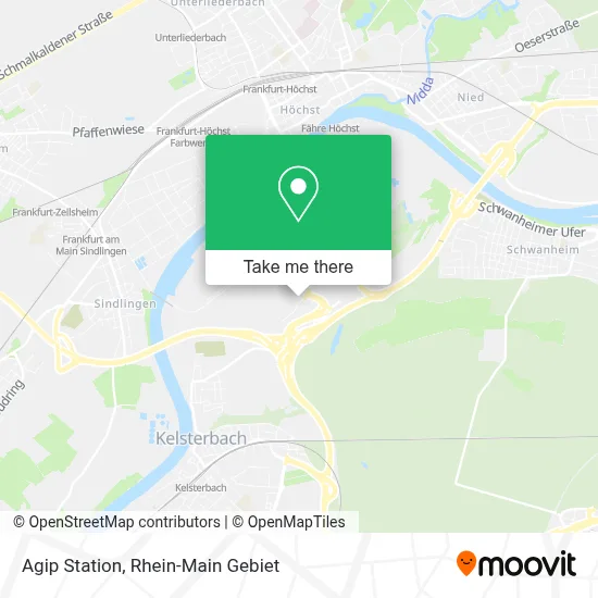Agip Station map