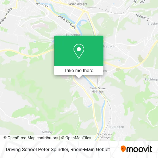 Driving School Peter Spindler map
