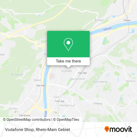 Vodafone Shop map