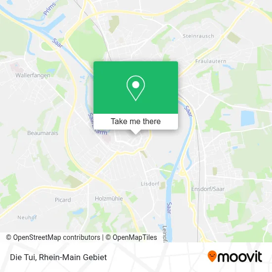 Die Tui map