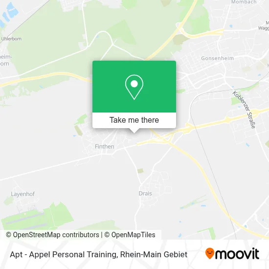 Apt - Appel Personal Training map