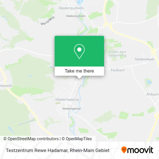 Testzentrum Rewe Hadamar map