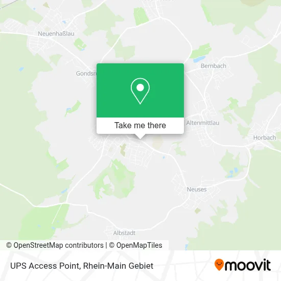 Ups Access Point map