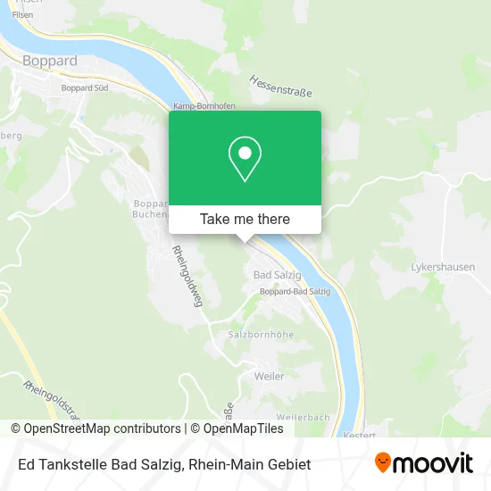 Ed Tankstelle Bad Salzig map
