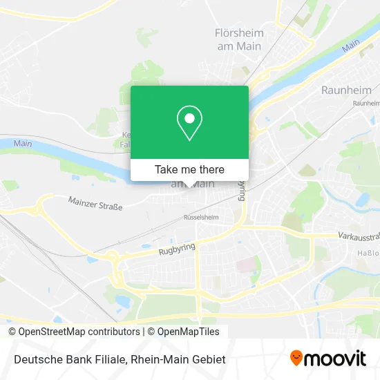 Deutsche Bank Filiale map