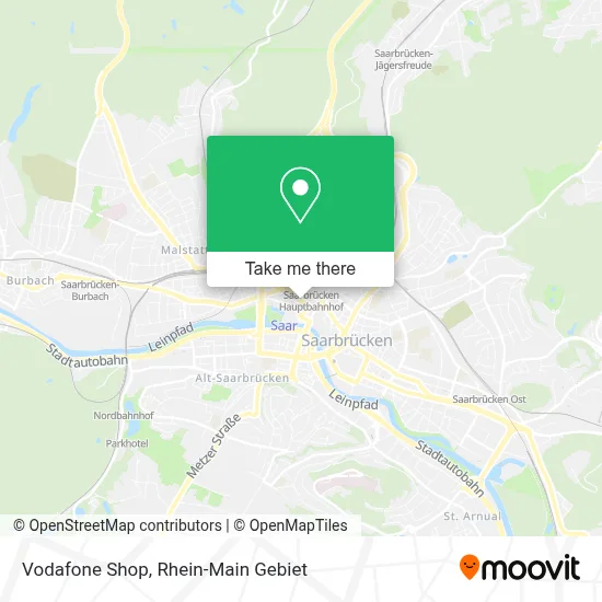 Vodafone Shop map