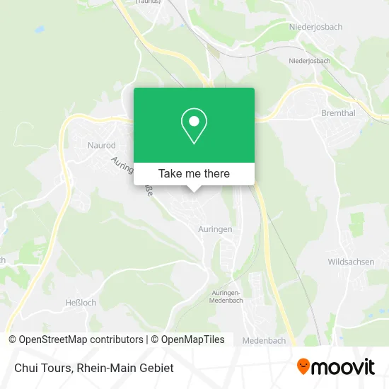 Chui Tours map