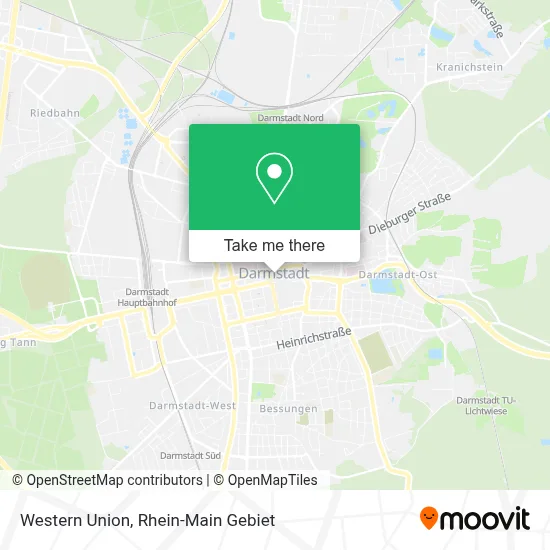 Western Union map